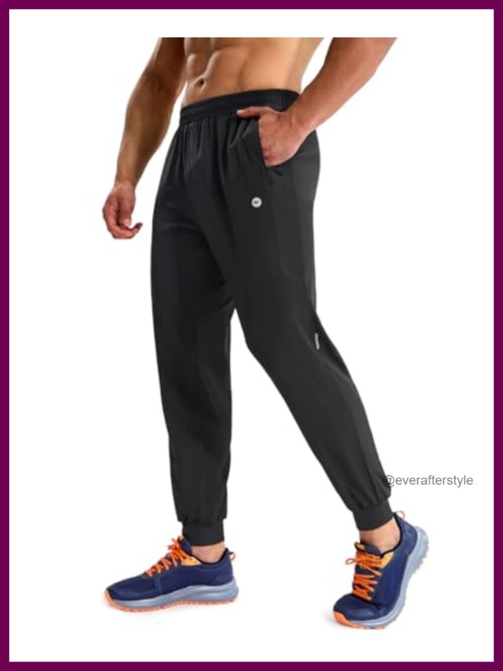 Mens Dry Fit Running Joggers Lightweight Athletic Track Pants